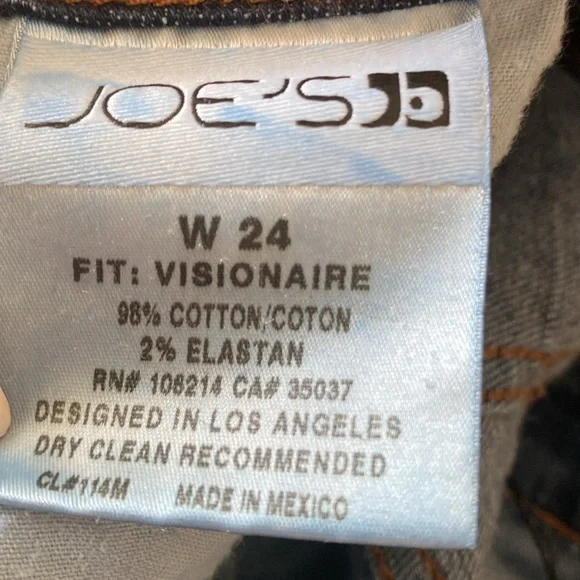 JOE'S JEANS Visionaire Flare Leg Jeans, size 24 - Picture 7 of 12